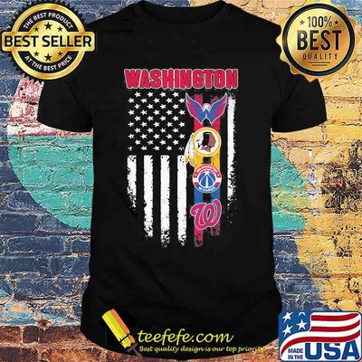Washington Redskins Logo Team Football American Flag Shirt