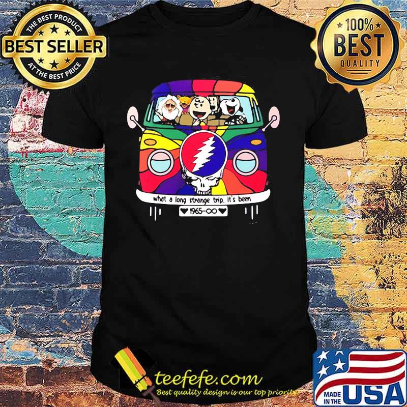 What A Long Strange Trip It’s Been Snoopy Bus Grateful Dead Shirt