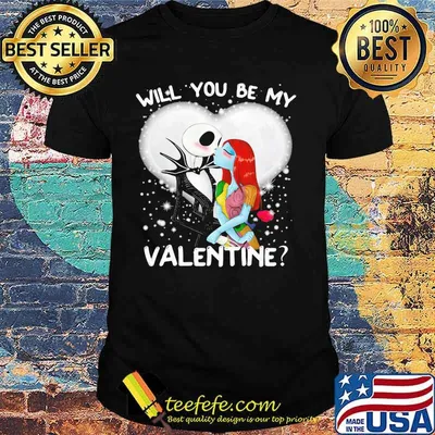 Will You Be My Valentine Jack Skellington Xmas Shirt
