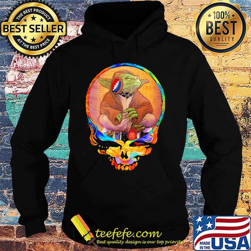 Yoda Listening To The Grateful Dead Skull Shirt Hoodie Yoda Listening To The Grateful Dead Skull Shirt Hoodie
