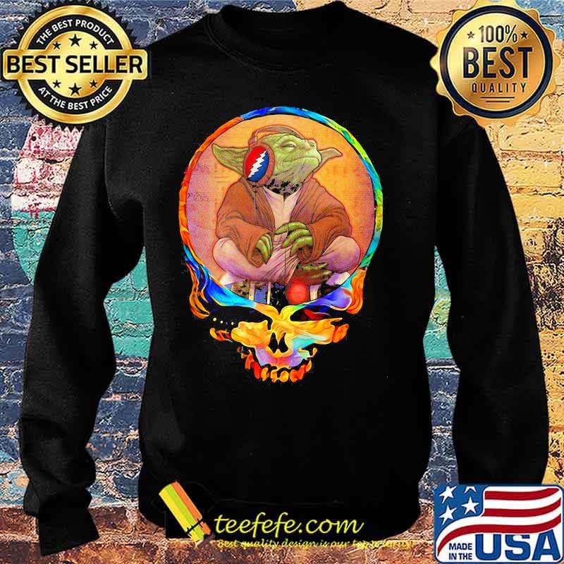 Yoda Listening To The Grateful Dead Skull Shirt Sweater Yoda Listening To The Grateful Dead Skull Shirt Sweater