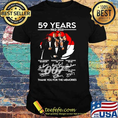 077 59 Years 1962 2021 Signatures Thank You For The Memories shirt