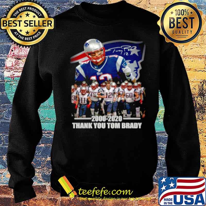 20 Years 2000 2020 Thank You Tom Brady Signature s Sweater 20 Years 2000 2020 Thank You Tom Brady Signature s Sweater