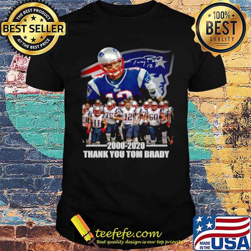 20 Years 2000 2020 Thank You Tom Brady Signature shirt 20 Years 2000 2020 Thank You Tom Brady Signature shirt