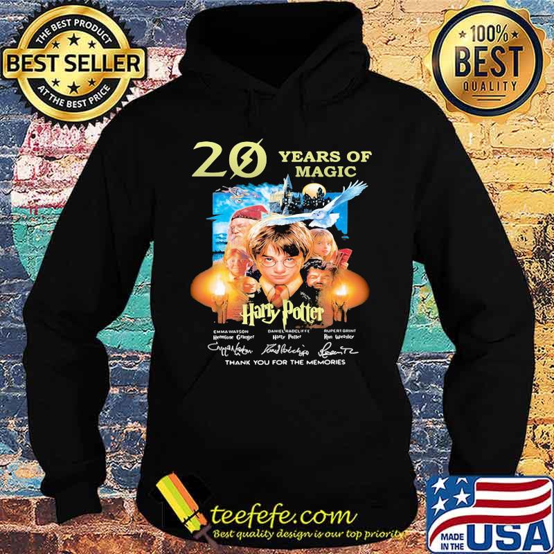20 Years Of Magic Harry Potter Thank You For The Memories Signature Shirt Hoodie 20 Years Of Magic Harry Potter Thank You For The Memories Signature Shirt Hoodie