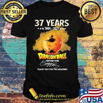 37 Years 1984 2021 Dragon Ball Thank You For The Memories Shirt