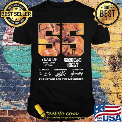 55 Years Of 1966 2021 Goud Bad Ugly Thank You For The Memories Shirt
