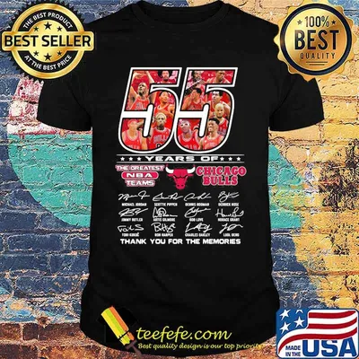 55 Years Of The Greatest Team Chicago Bulls Thank You For The Memories Signature Shirt