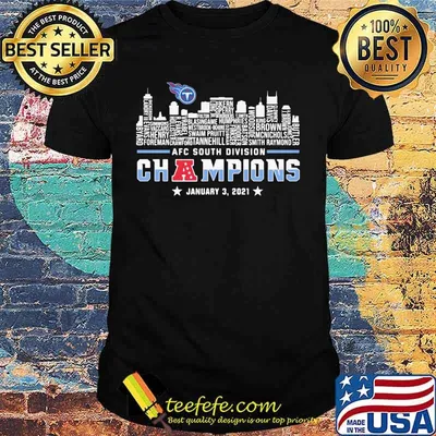 Afc South Division Champions January 2021 City Shirt