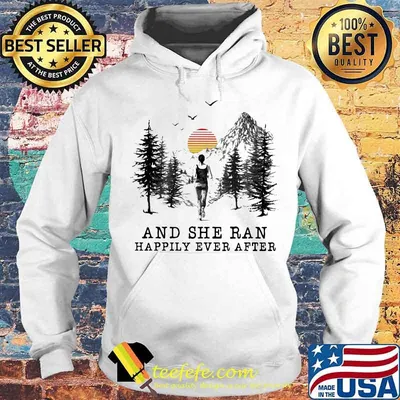 And She Ran Happily Ever After Sunset Vintage Shirt