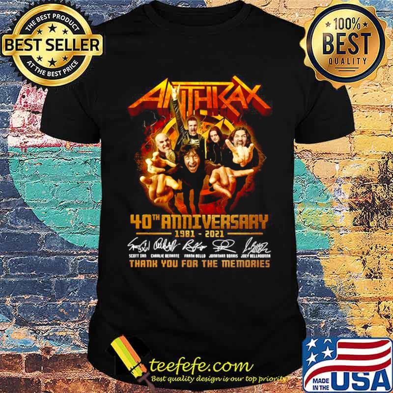 Anthikad 40th anniversary 1981 2021 thank you for the memories signatures shirt