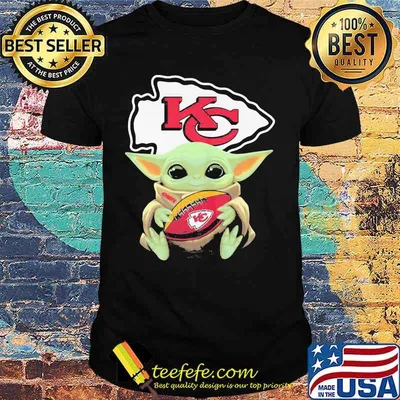 Baby Yoda Kansas City Chiefs Football Shirt