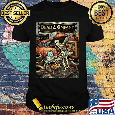 Bear And Skull Repairs Car Dead Company Shirt