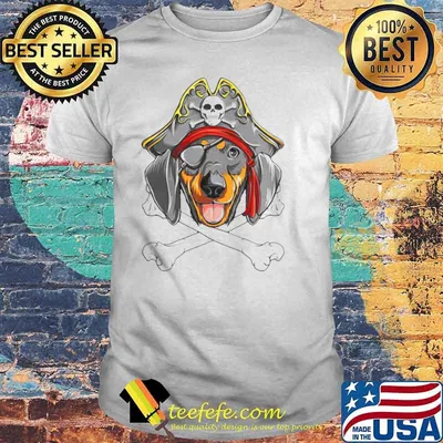 Caribbean Beads Dachshund Pirate shirt