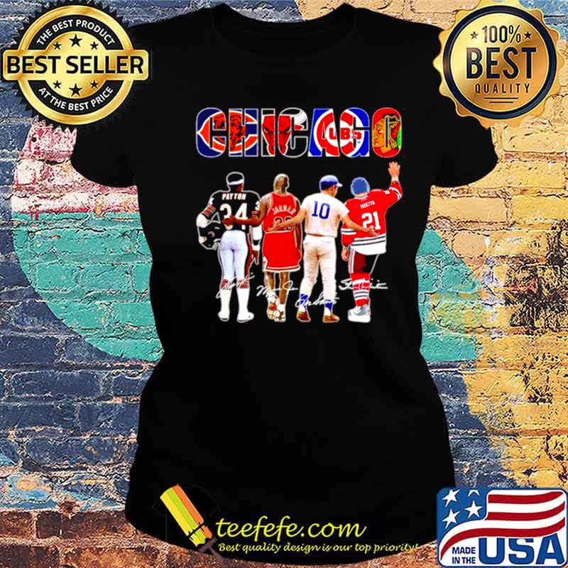 Chicago Payton And Jordan And Santo And Mikita s Ladies tee Chicago Payton And Jordan And Santo And Mikita s Ladies tee