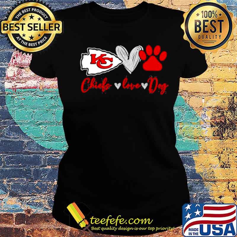 Chiefs Love Dogs Heart Red Football shirt.jgp Ladies tee Chiefs Love Dogs Heart Red Football shirt.jgp Ladies tee