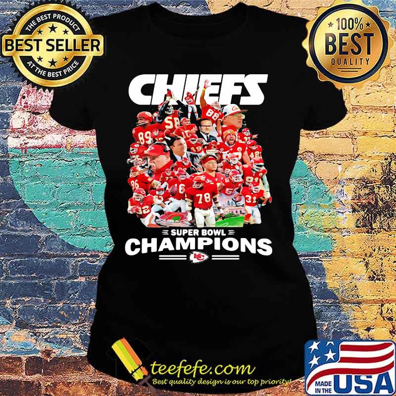 Chiefs Super Bowl Champions Team Football Shirt Ladies tee Chiefs Super Bowl Champions Team Football Shirt Ladies tee