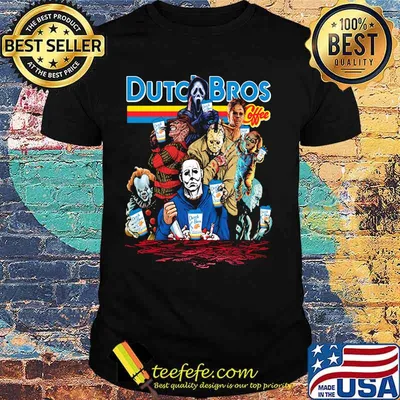 Collectibles Horror Characters Dutch Bros Coffee Shirt