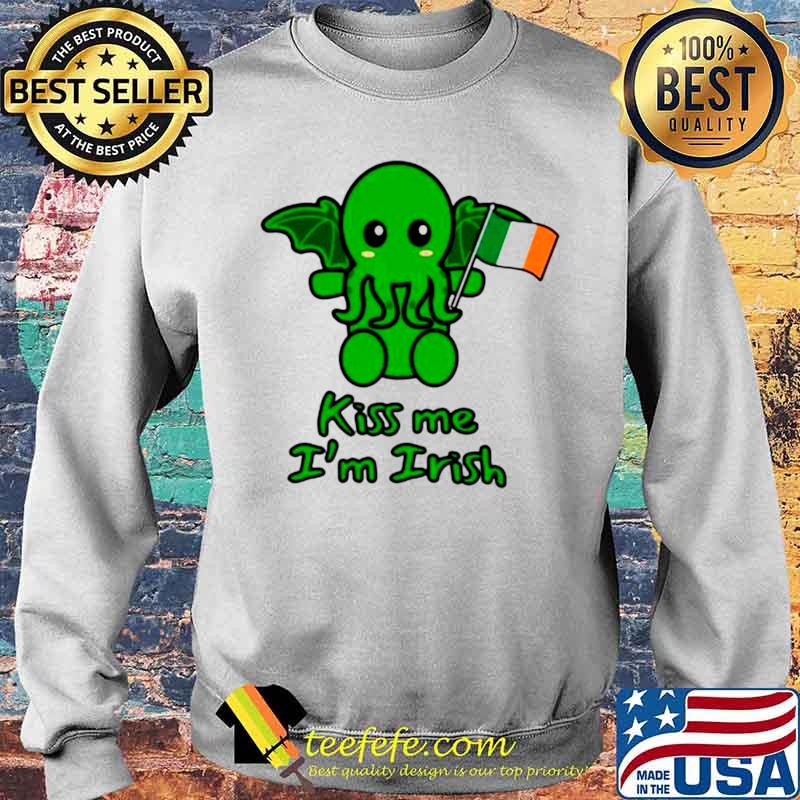 Cthulhu Kiss Me I’m Irish St Patricks Day Sweater Cthulhu Kiss Me I’m Irish St Patricks Day Sweater
