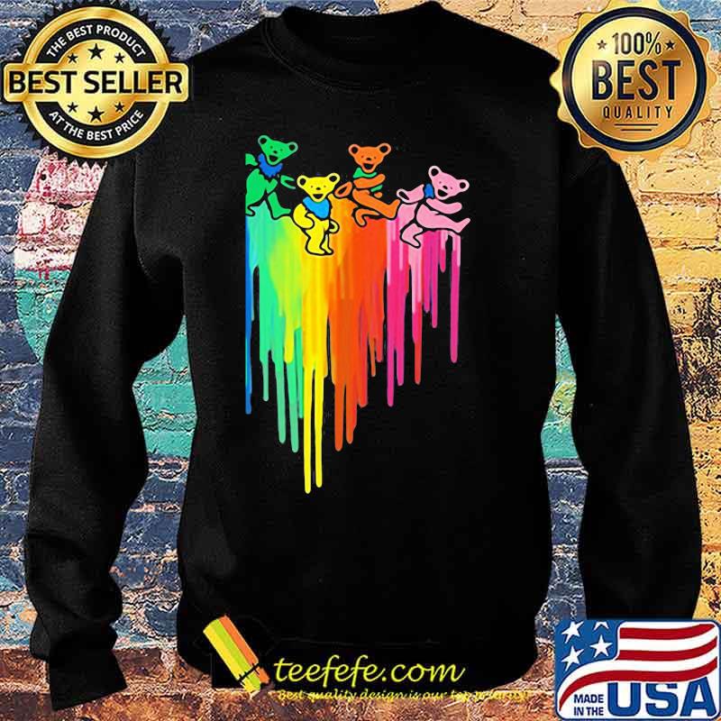 Dacing Bear Grateful Dead Rainbow Shirt Sweater Dacing Bear Grateful Dead Rainbow Shirt Sweater