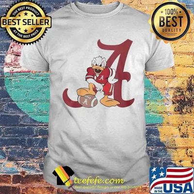 Duck Donald and Rugby Alabama Crimson Tide football 2021 shirt
