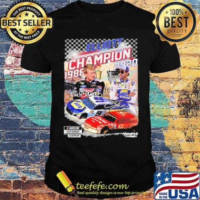 Elliott Champion 1986 2020 Nascar Signature Shirt