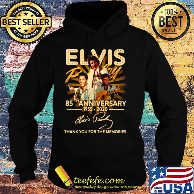 Elvis Presley 85th Anniversary 1935 2020 Signature Thank You For The Memories s Hoodie Elvis Presley 85th Anniversary 1935 2020 Signature Thank You For The Memories s Hoodie