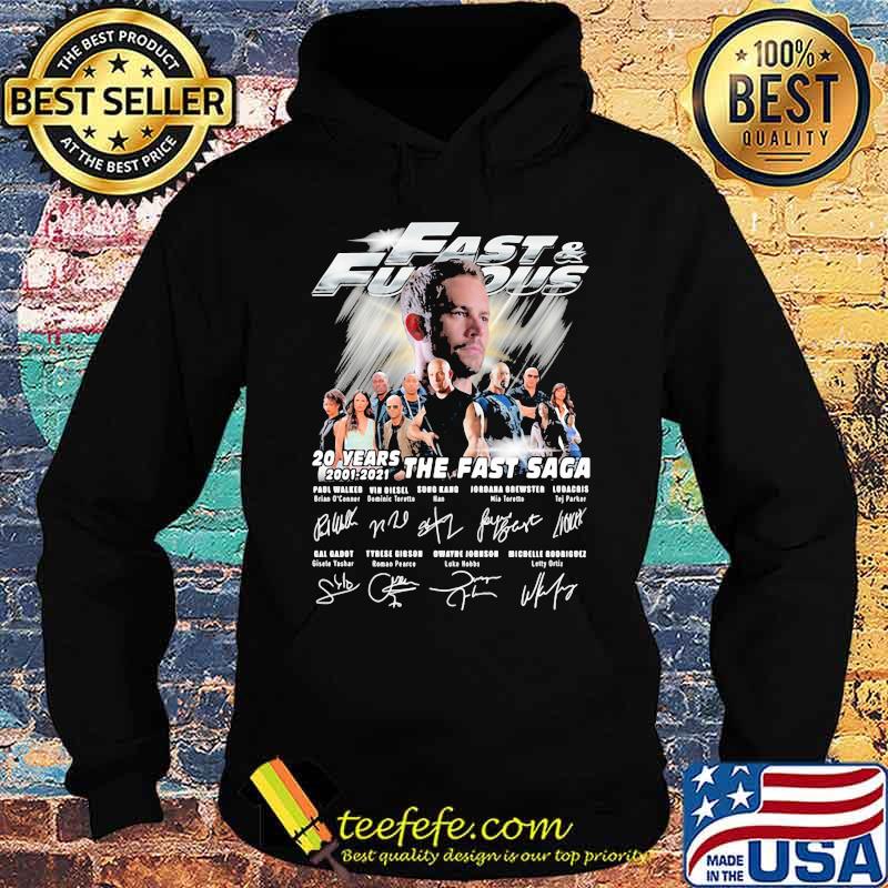 Fast And Furious 20 Years 2001 2021 Signature Saga Shirt Hoodie Fast And Furious 20 Years 2001 2021 Signature Saga Shirt Hoodie