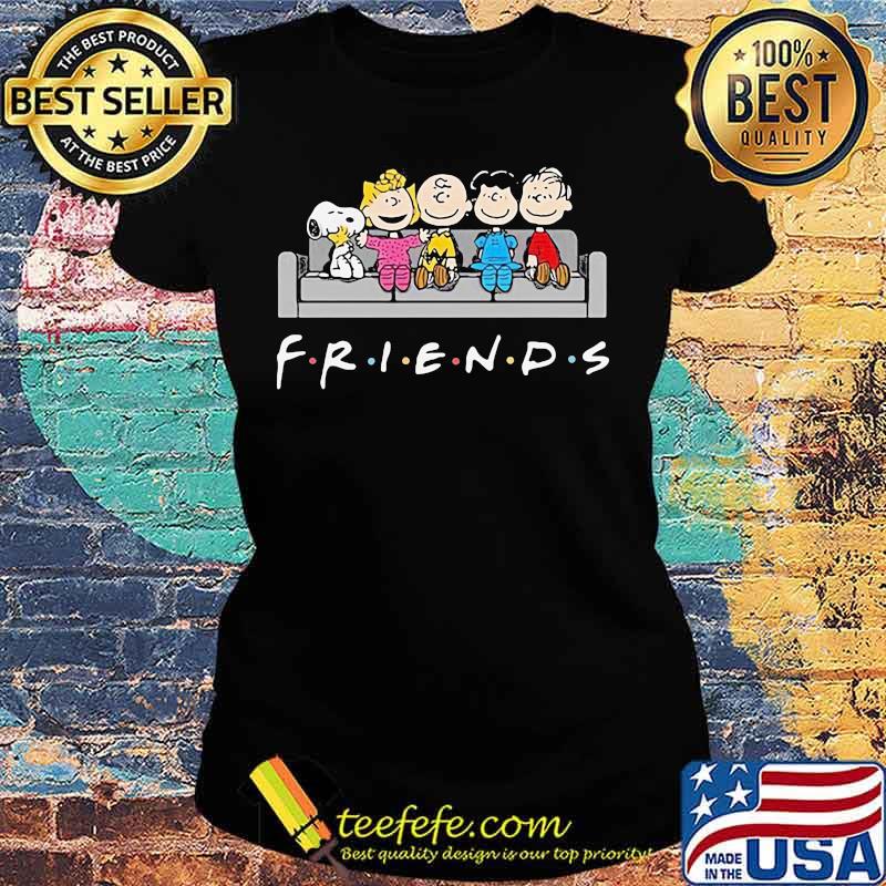 Friends Snoopy With Charlie WoodStock Shirt Ladies tee Friends Snoopy With Charlie WoodStock Shirt Ladies tee