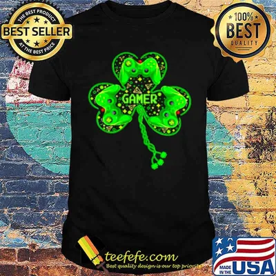 Gamer St Patricks Day Irish shirt