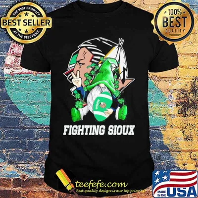 Gnome hug Fighting Sioux ball shirt