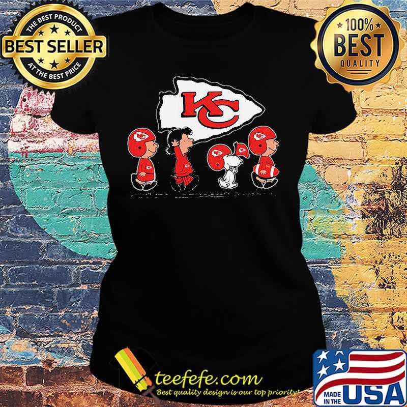 Go Kansas City Chiefs Snoopy And Friends Shirt Ladies tee Go Kansas City Chiefs Snoopy And Friends Shirt Ladies tee