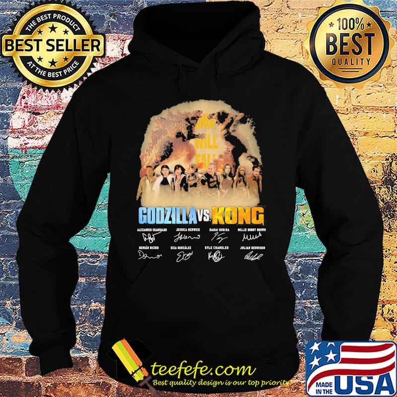 Godzilla And Kong Fiml Signature Shirt Hoodie Godzilla And Kong Fiml Signature Shirt Hoodie