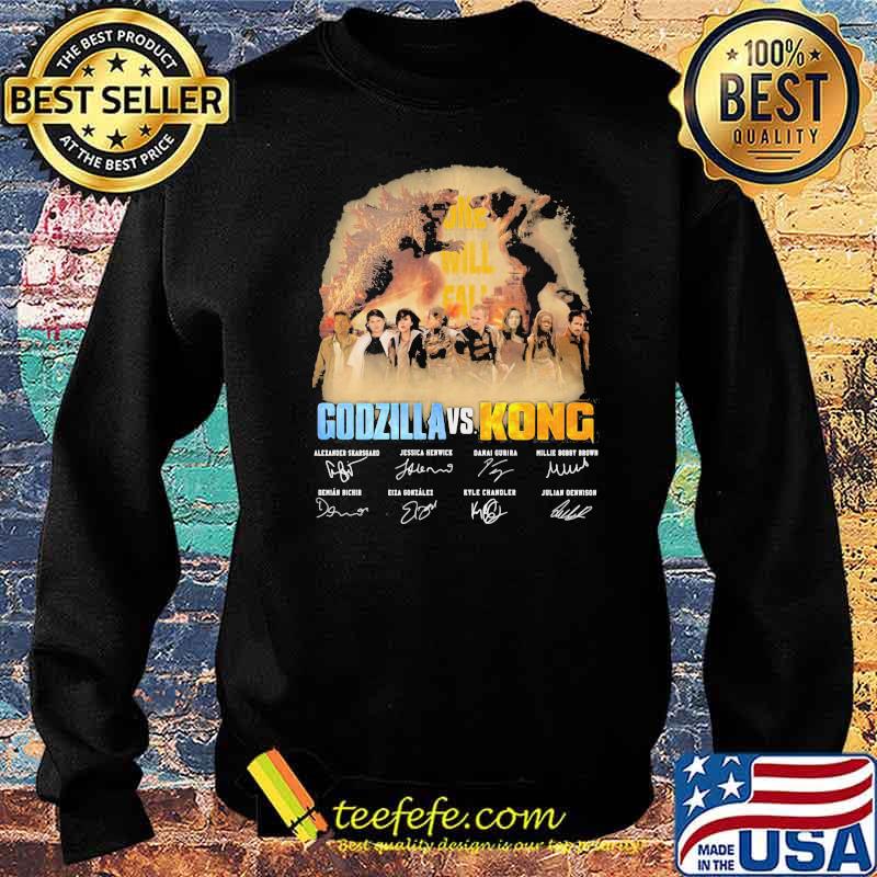 Godzilla And Kong Fiml Signature Shirt Sweater Godzilla And Kong Fiml Signature Shirt Sweater