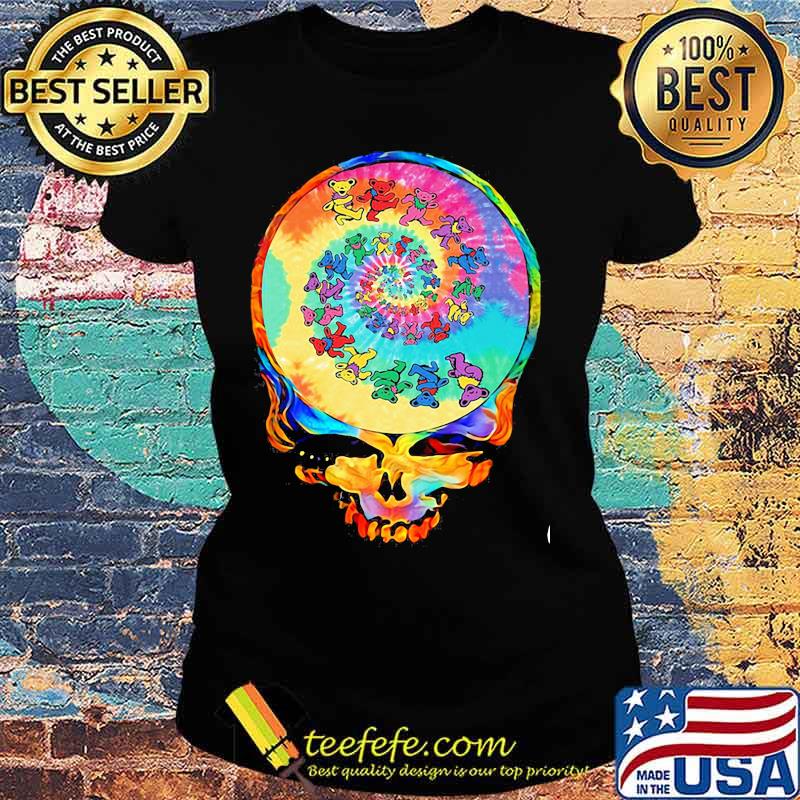 Grateful Dead Dancing Bear Skull Shirt Ladies tee Grateful Dead Dancing Bear Skull Shirt Ladies tee