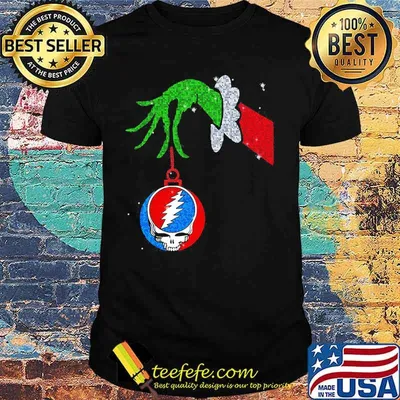 Grinch Green Merry Christmas Grateful Dead Shirt