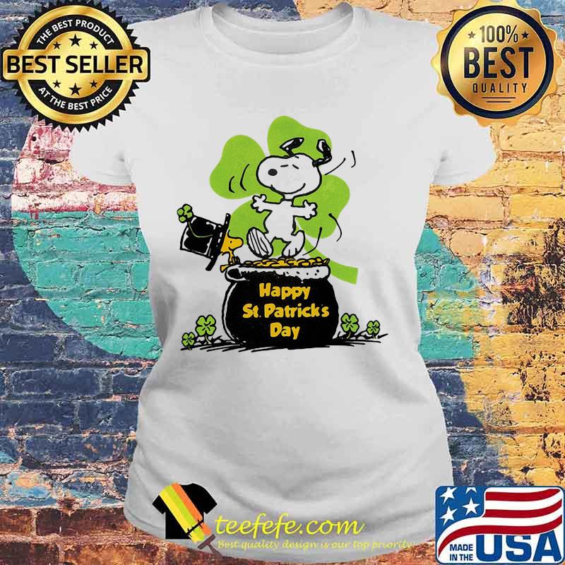 Happy S. Patrick's Day Snoopy Shirt Laides tee Happy S. Patrick's Day Snoopy Shirt Laides tee