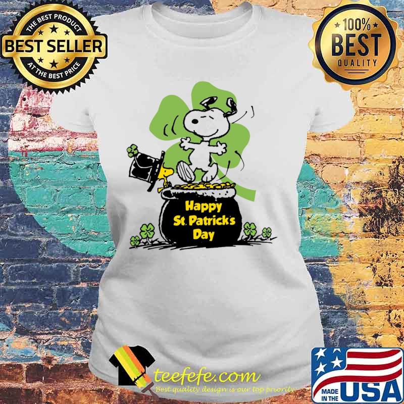 Happy St Patrick’s Day Snoopy And Woodstock Laides tee Happy St Patrick’s Day Snoopy And Woodstock Laides tee