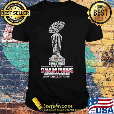 Harris Jones Rose Bowl Champions Alabama Crimson Tide Shirt