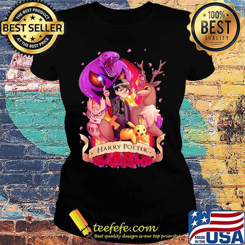 Harry Potter And Pokemon Shirt Ladies tee Harry Potter And Pokemon Shirt Ladies tee
