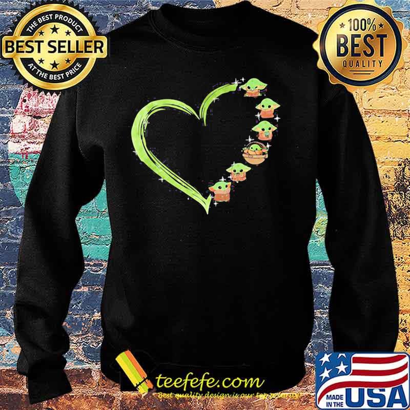 Heart Baby Yoda Green Valentine Day Shirt Sweater Heart Baby Yoda Green Valentine Day Shirt Sweater