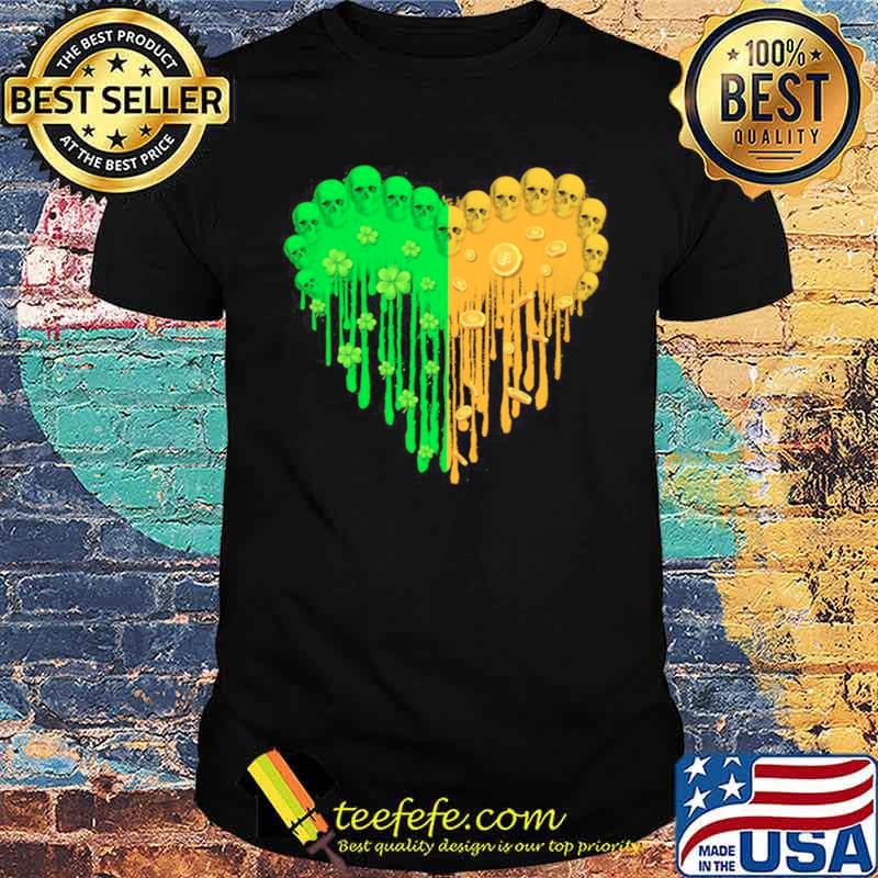 Heart Hippie Skulls Happy St Patricks Day 2021 shirt