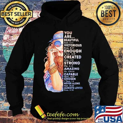 Hippie Girl You Are Beautiful Victorious Enough Created Strong Amazing Shirt