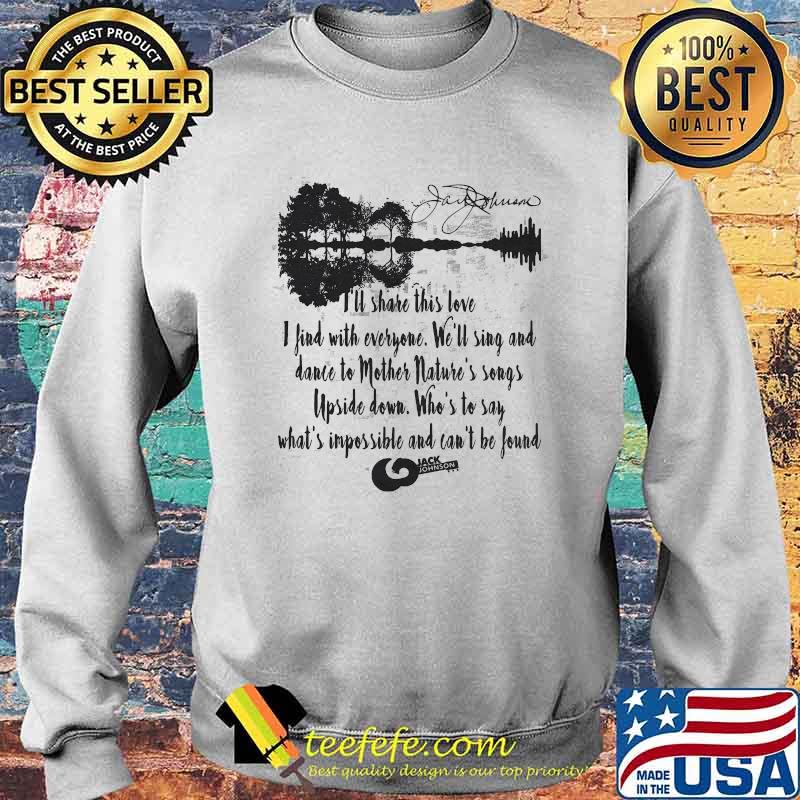 Jack Johnson Quote I’ll Share This Love I Find With Everyone Who’s To Say What’s Impossible And Can’t Be Found Guitar Shirt Sweater Jack Johnson Quote I’ll Share This Love I Find With Everyone Who’s To Say What’s Impossible And Can’t Be Found Guitar Shirt Sweater
