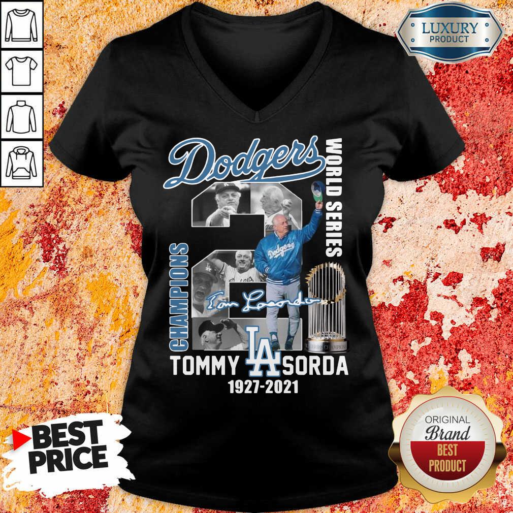Jaded LA Dodgers World Series Champions 2 Tommy Lasorda Shirt