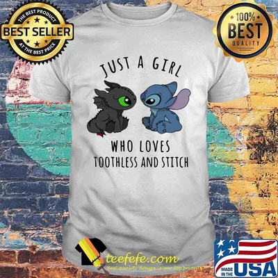 Just A Girl Who Loves Tootless And Stitch Shirt