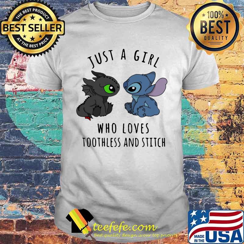Just A Girl Who Loves Tootless And Stitch Shirt
