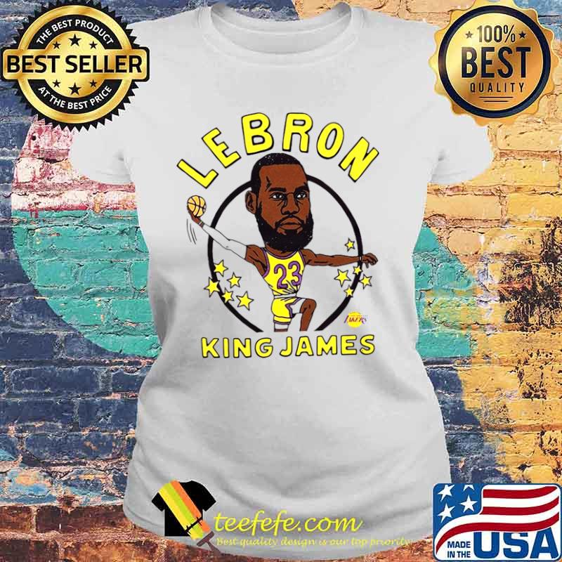 Los Angeles Lakers Lebron King James Laides tee Los Angeles Lakers Lebron King James Laides tee