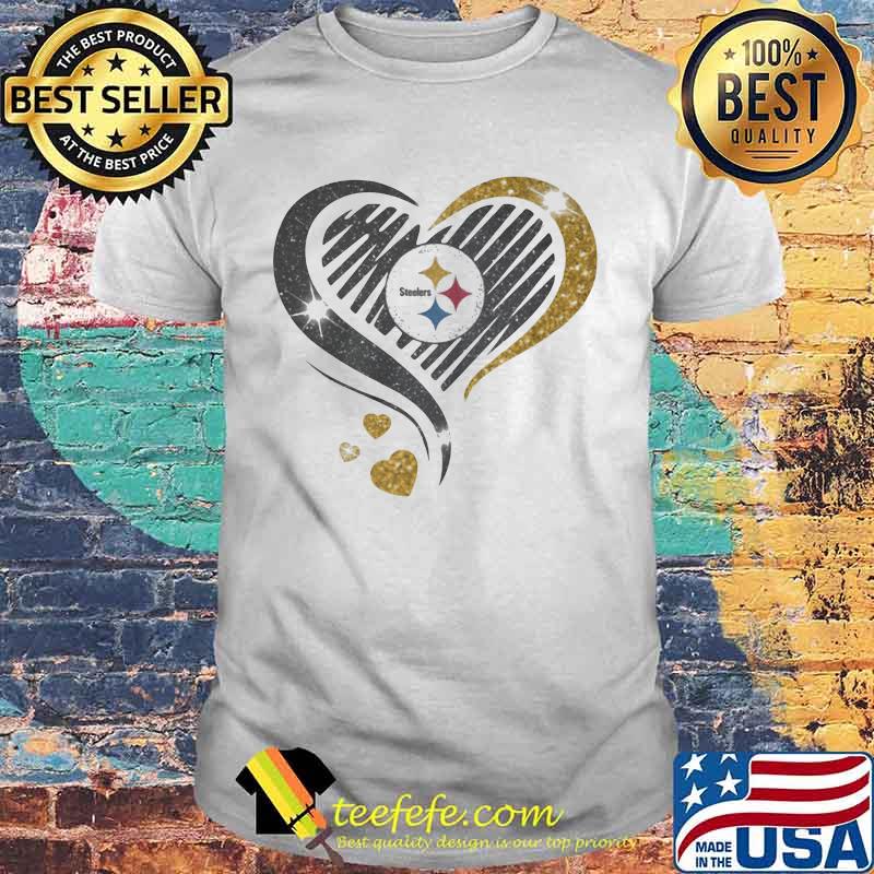 Love Heart Diamond Pittsburgh Steelers Shirt