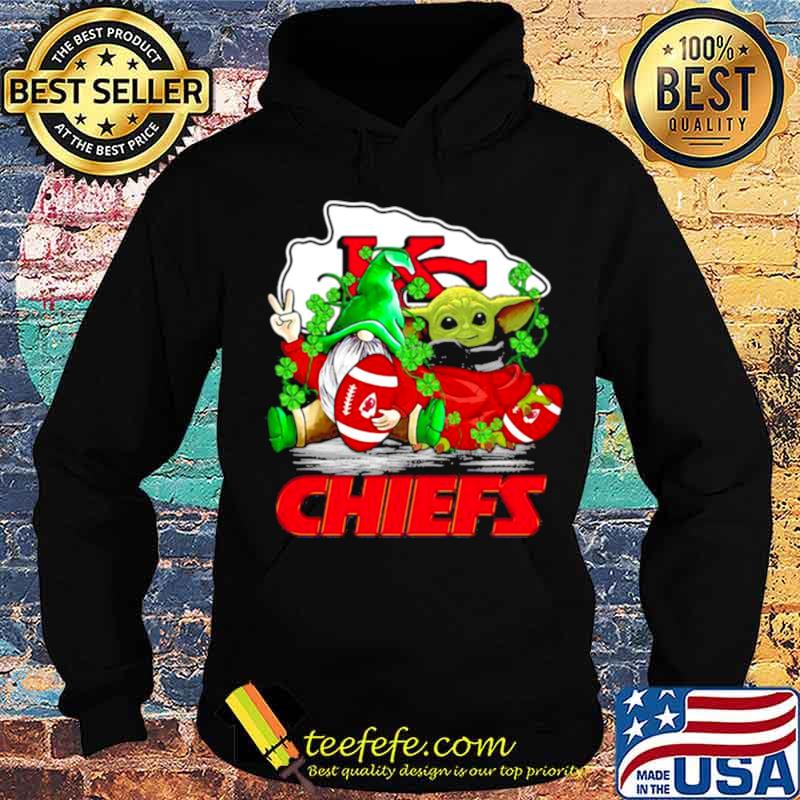 Gnome And Baby Yoda Chiefs Football Patrick’s Day s Hoodie Gnome And Baby Yoda Chiefs Football Patrick’s Day s Hoodie